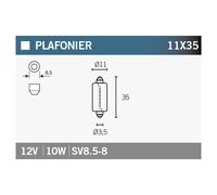 OSRAM LAMPE, LUMIÈRE AMPOULE OSRAM 6461 12V10W