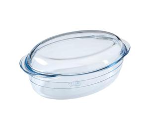 Ô Cuisine cocotte Ovale en Verre Borosilicate 3L