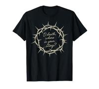 O Death Where is Your Sting Christian Faith Écriture T-Shirt