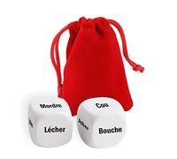 O³ Dés Coquins Lola Pink - Egaillez Vos soirées Grace aux 2 Dés Lola Pink Tout en Français - Livrés avec Un Petit Sac de Rangement-eBook Offert