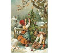 O du fröhliche: Adventskalender-Postkarte