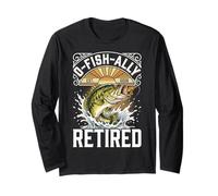 O-Fish-Ally Retired 2026 Fishing Retirement Funny Fisherman Manche Longue