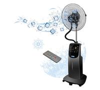 O'Fresh Ventilateur brumisateur sur pied 135 cm 090 NC G – 3 vitesses, silencieux, réservoir 3,2 L