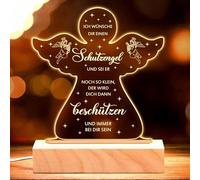 O-Kinee Cadeaux de baptême pour filles, cadeaux de baptême pour enfants, ange gardien, baptême, confirmation, cadeau pour bébé, communion, cadeau de naissance, garçon et fille, veilleuse ange