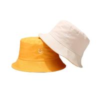 O-Kinee Chapeau de Soleil pour Enfants,Chapeau de Pêcheur Pliable avec Sourire pour Filles,Casquette d'extérieur Seau Double pour Filles et Garçons de 2 à 8 Ans,Cadeaux pour Enfants A03