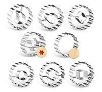 O-Kinee Lot de 8 Emporte Piece Patisserie, Noël Moule Biscuit, Emporte-pièces en Acier Inoxydable pour Gâteau Fondant Biscuit Cookie Pâtisserie