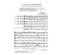 O Magnum Mysterium / Choral Score