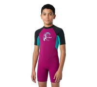 O'Neill Combinaison Reactor Spring 2 mm Junior Shorty Zip dorsal Rose 3 ans