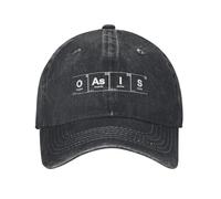 O-Oasis Chemistry Tableau périodique Casquette de Baseball Denim Vieilli Lavé Couvre-Chef Hommes Extérieur Course Golf Déstructuré Casquettes Souples