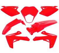 O PARTS Kit plastique rouge brillant - Rieju MRT/MRT Pro 50 (09-21)