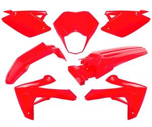 O PARTS Kit plastique rouge brillant - Rieju MRT/MRT Pro 50 (09-21)