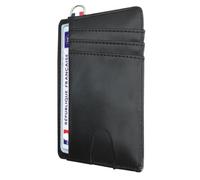 O³ Porte Carte identité française Noir Blocage RFID - Anti piratage