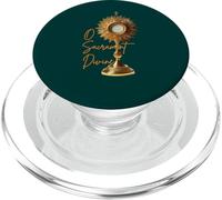 O Sacrement Divine Hostie consacrée dans Monstrance PopSockets PopGrip pour MagSafe