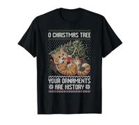 O Sapin de Noël, tes décorations appartiennent à l'histoire, Chat, Pull Laid T-Shirt