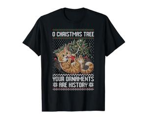 O Sapin de Noël, tes décorations appartiennent à l'histoire, Chat, Pull Laid T-Shirt