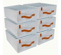 O’Secret Organisateur de dressing - Rangement dressing pour jeans, pantalons, t-shirts et sous-vêtements - Compatible IKEA PAX 75 cm - Lot de 6