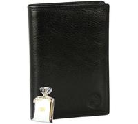 O.T. Elephant d'or - GRAND CLASSIQUE Portefeuille en cuir NOIR N1328 - Grand Portefeuille Homme PACK cadeau Noël. une fête. un