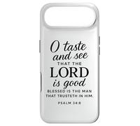 O Taste and See That The Lord is Good Psaum 34:8 Écriture Coque pour iPhone Air