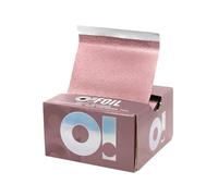 O! Tools Lot de 500 feuilles de papier d'aluminium pour la coloration de surfaces et outils Doré rose résistant à la chaleur Idéal pour la décoration, l'étiquetage et le bricolage