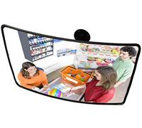 O&W Security Miroir d'observation convexe 40 x 60 cm - Miroir de surveillance/sécurité en verre acrylique, portée de vue 12-15 m, avec support mural avec rotule, pour magasin, entrepôt, atelier