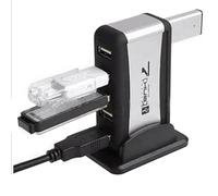 O19C Bolwins Adaptateur hub USB 2.0 7 ports avec support, répartiteur haute vitesse (480 Mbps) pour PC et ordinateur portable, Plug & Play