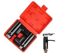 O2 Sensor Socket Set - 3.54 Inch Car Repair Tool | Compact Steel Automotive Oxygen Sensor Kit with Storage Case | Trailer Truck Sedan Pickup
