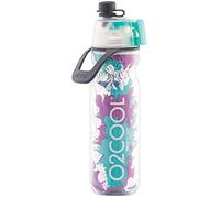 O2COOL ArcticSqueeze N' Sip Bouteille d'eau brumisateur Bleu sarcelle/violet