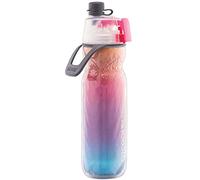 O2COOL Mist 'N Sip Bouteille d'eau de sport 2 en 1 avec fonction brume et sirote sans fuite avec bec verseur extractible - Bouteille d'eau réutilisable - 590 ml (framboise ombrée)
