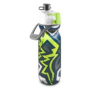 O2COOL Mist N Sip Bouteille d'eau de sport Vert graffiti 567 g