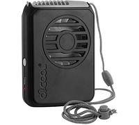 O2COOL Ventilateur de refroidissement portable à piles USB avec cordon réglable (Noir)