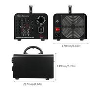 O3 Generator Air and Water Modes Ionizer Purificateur pour Home Car Office Basement Garage (Plug 10G & UE)