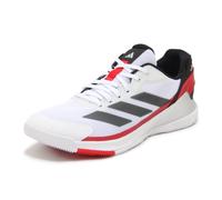adidas Homme Crazyquick Lightstrike Padel Shoes Chaussures, Cloud White/Core Black/Lucid Red, 46 2/3 EU