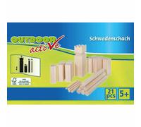 OA Jeu d'échecs suédois Kubb 21 pièces