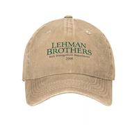 OAAJKOAM Casquette de Baseball Vintage Lehman BroThes Risk Management Unisexe délavée et vieillie, Casquette de Soleil réglable pour l'été en Plein air