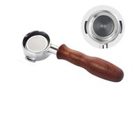 OAAZEPLGK Porte-Filtre À Café sans Fond De 58 Mm Compatible avec Les Machines À Expresso À Tête De Groupe E61, Poignée À Deux Oreilles avec Panier-Filtre, Outils De Barista(E61 Rosewood-D)