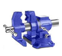 OABIWEGH Étau D'établi en Fonte Ductile De Qualité Industrielle 4/5/6" avec Enclume Et Base Rotative à 360°, Étau De Table Robuste Largeur des Mâchoires 100/120/150 Mm pour Coupe De Tubes(Size:6in)