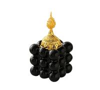 OAEPG 1 brûleur d'encens carré en céramique avec couvercle pour décoration d'intérieur en bois de santal