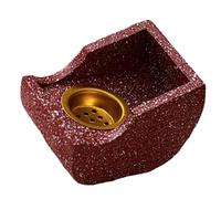 OAEPG Brûleurs élégants pour décoration de table, résines en forme de nœuds, porte-encens en métal du Moyen-Orient arabe, diffuseur d'aromathérapie