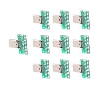 OAEPG Carte PCB à souder 24 broches de type C femelle USB 3.1 vitesse 10 Gbit/s pour transfert de données mises à niveau pour appareils de débogage de type C femelle PCB carte de débogage pour