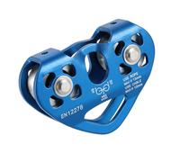 OAEPG Mousqueton d'escalade durable en alliage d'aluminium avec poulie d'installation rapide pour les aventures en plein air et la randonnée Mousqueton à vis portable Poulie en alliage d'aluminium