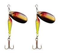 OAEPG Multicolor Spinner Baits with Rotating Metal Easyly Operations for Saltwater Fishing Enthusiasts Various Size Fishing Baits Spinner