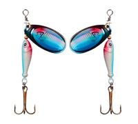 OAEPG Multicolor Spinner Baits with Rotating Metal Easyly Operations for Saltwater Fishing Enthusiasts Various Size Fishing Baits Spinner
