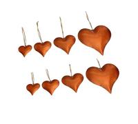 OAEPG Rough Affection Cœur en métal Travail historique permanent Corde d'herbe Accent Maison Mariage Cyclique Célébration Décoration Vintage Troubled Iron Toll