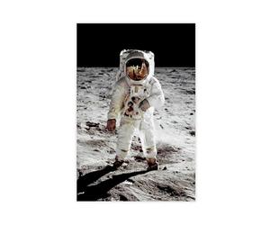 OAHFDF Neil Armstrong Moonwalk Poster sur toile vintage Nasa Décoration murale pour salon, chambre à coucher 60 x 90 cm