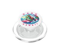 Oahu Hawaii Girls Cute Surfing Sea Turtle PopSockets PopGrip pour MagSafe