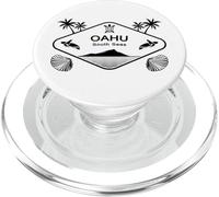 Oahu Mers du Sud Tortue Marine Palmiers Hawaï Île Aloha PopSockets PopGrip pour MagSafe