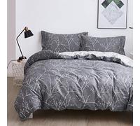 OAITE Parure de lit 100% Coton, Ultra Douce et Facile d'entretien, Parure de lit Double, Grand lit, 3 pièces Comprenant 2 taies d'oreiller (Branche, très Grand lit)