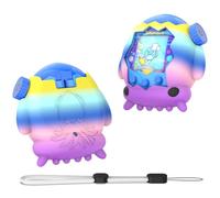 OAJ Coque pour Tamagotchi Paradise et coque de calmar dessin animé avec lanière - Coque de protection compatible avec Tamagotchi Paradise Interactive Virtual Pet (mélange rose)