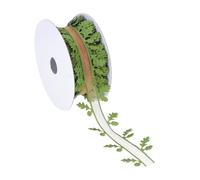 OAJABBGE 21 mètres de ruban de feuilles de 40 mm de large pour faire des arcs de mariage de couronne de Noël