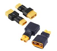 OAJABBGE 2Pairs XT30 to XT60 Adapter Wireless Connectors for FPV Drones NiMH Battery Charging Adapter 4pcs FPV Drones Accessories